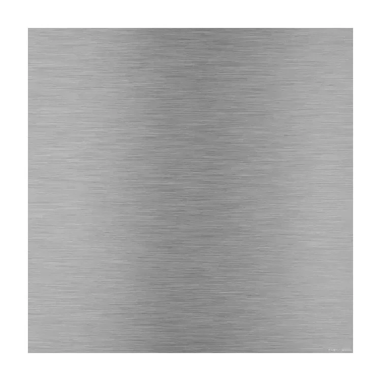 Plaque en acier inoxydable avec finition capillaire